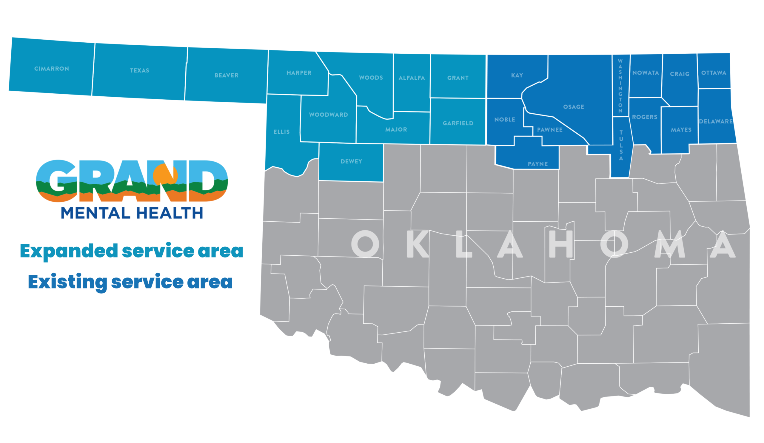 GRAND Mental Health Awarded CCBHC Expansion for 12 Additional Oklahoma Counties